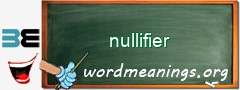 WordMeaning blackboard for nullifier
